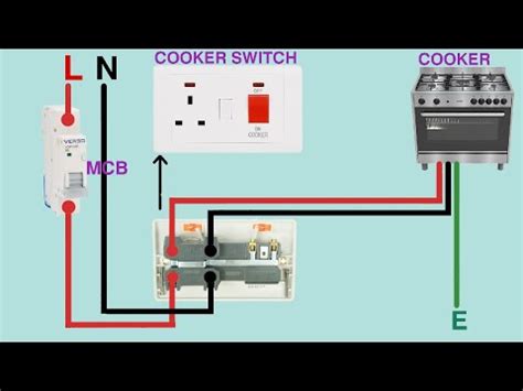 cooker switch wiring diagram 
